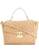 Love Moschino Quilted Tote, Women's, Brown, Polyurethane