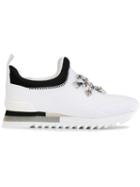 Tory Burch Rosas Sneakers, Women's, Size: 7.5, White, Neoprene/rubber