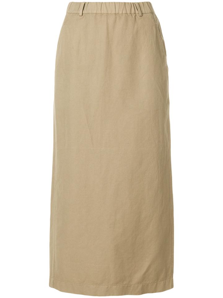 Aspesi Midi Straight Skirt - Nude & Neutrals