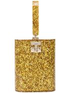 Edie Parker Metallic Glitter Bag - Gold