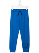 Kenzo Kids Drawstring Fitted Trousers - Blue
