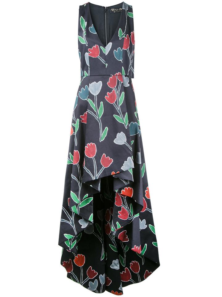 Alice+olivia Beckie Gown, Women's, Size: 4, Black, Cotton/spandex/elastane