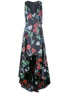 Alice+olivia Beckie Gown, Women's, Size: 4, Black, Cotton/spandex/elastane