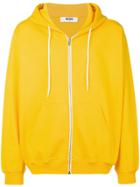Msgm Plain Zipped Hoodie - Yellow & Orange