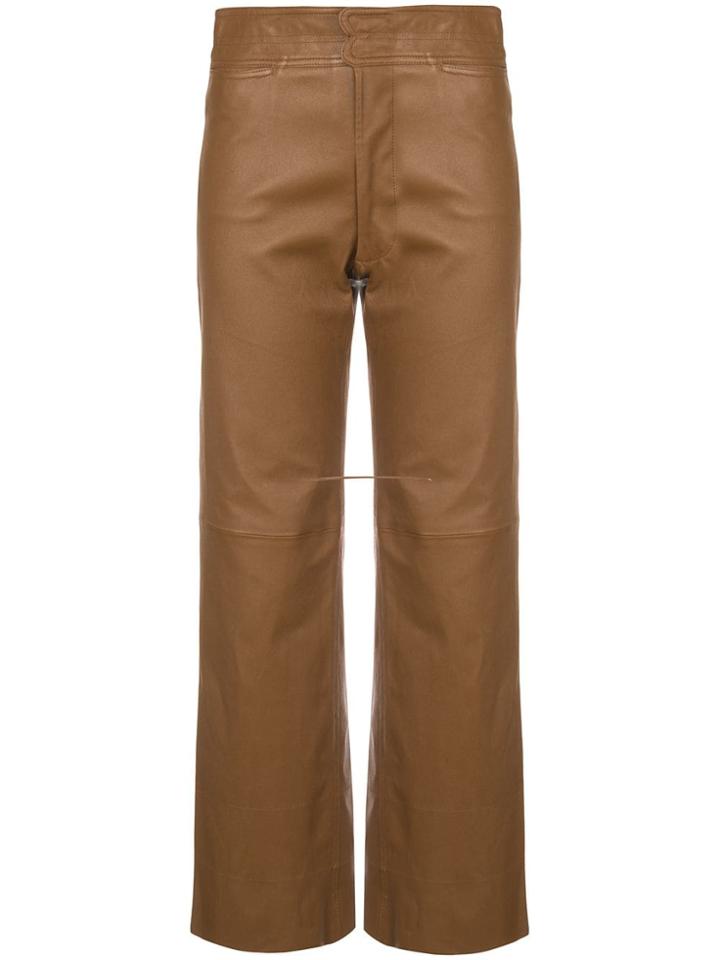 Apiece Apart Cropped Trousers - Brown