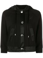 Emporio Armani Cropped Hooded Jacket - Black