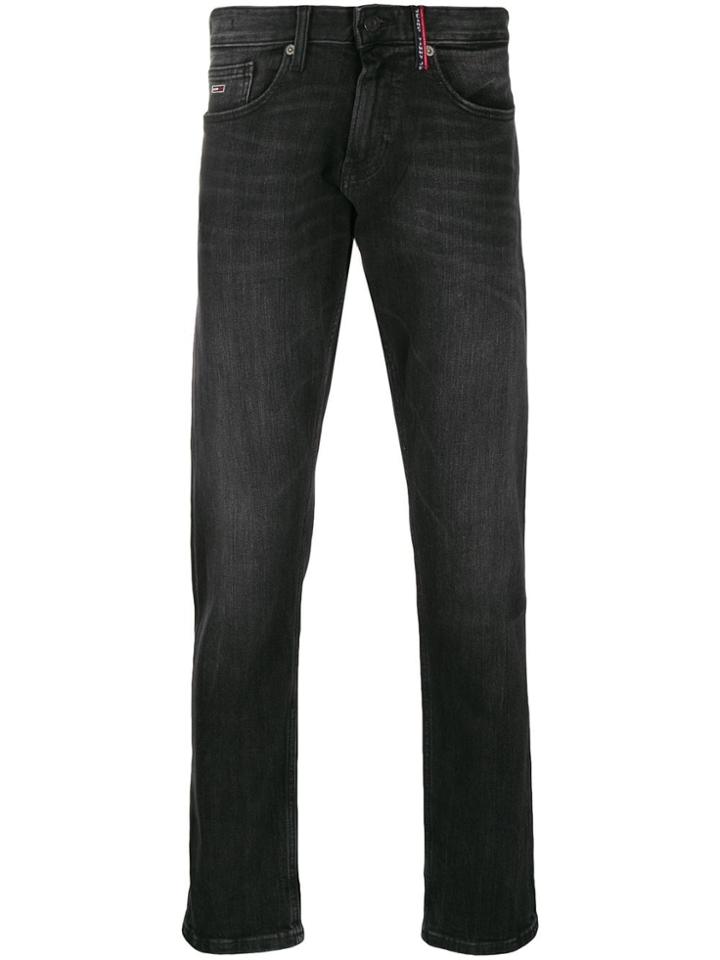Tommy Jeans High-rise Straight Leg Jeans - Black
