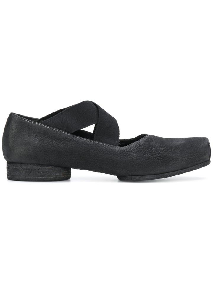 Uma Wang Strapped Ballerinas - Black