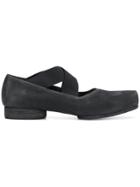 Uma Wang Strapped Ballerinas - Black
