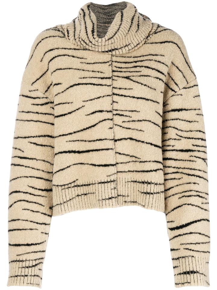 Ssheena Kissy Tiger Pattern Jumper - Nude & Neutrals