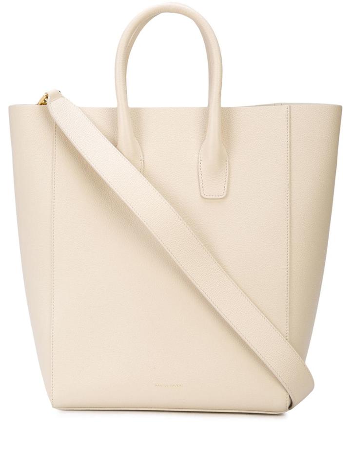 Mansur Gavriel Rectangular Tote Bag - White