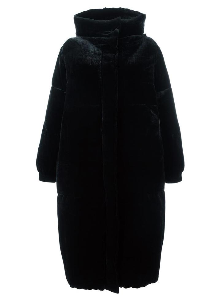 Stella Mccartney 'marcelline' Parka, Women's, Size: 40, Black, Viscose/silk/polyester