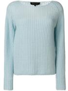 Loro Piana Long-sleeve Fitted Sweater - Blue