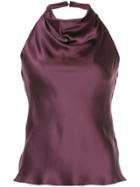 Cushnie Et Ochs Fitted Halterneck Top - Pink & Purple