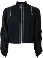 3.1 Phillip Lim - Zipped Jacket - Women - Spandex/elastane/acetate/viscose - 2, Spandex/elastane/acetate/viscose