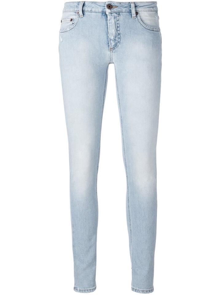 Off-white - Skinny Fit Jeans - Women - Cotton/spandex/elastane - 25, Blue, Cotton/spandex/elastane