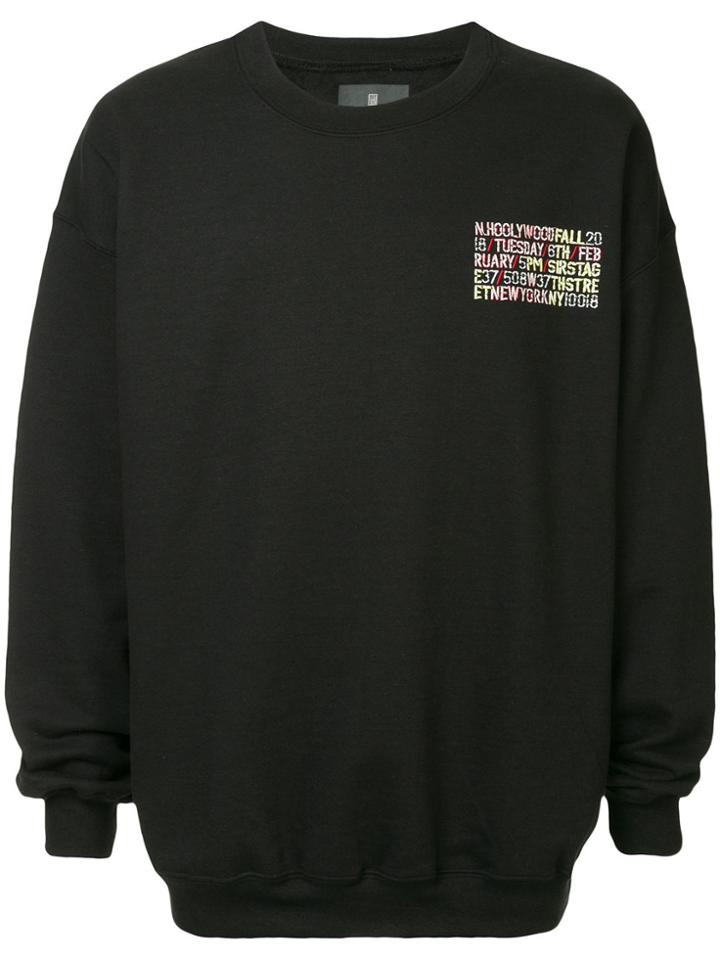 N. Hoolywood Logo Jersey Sweater - Black