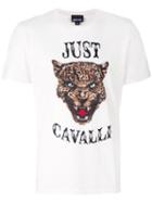 Just Cavalli - Lion Print T-shirt - Men - Cotton - S, White, Cotton