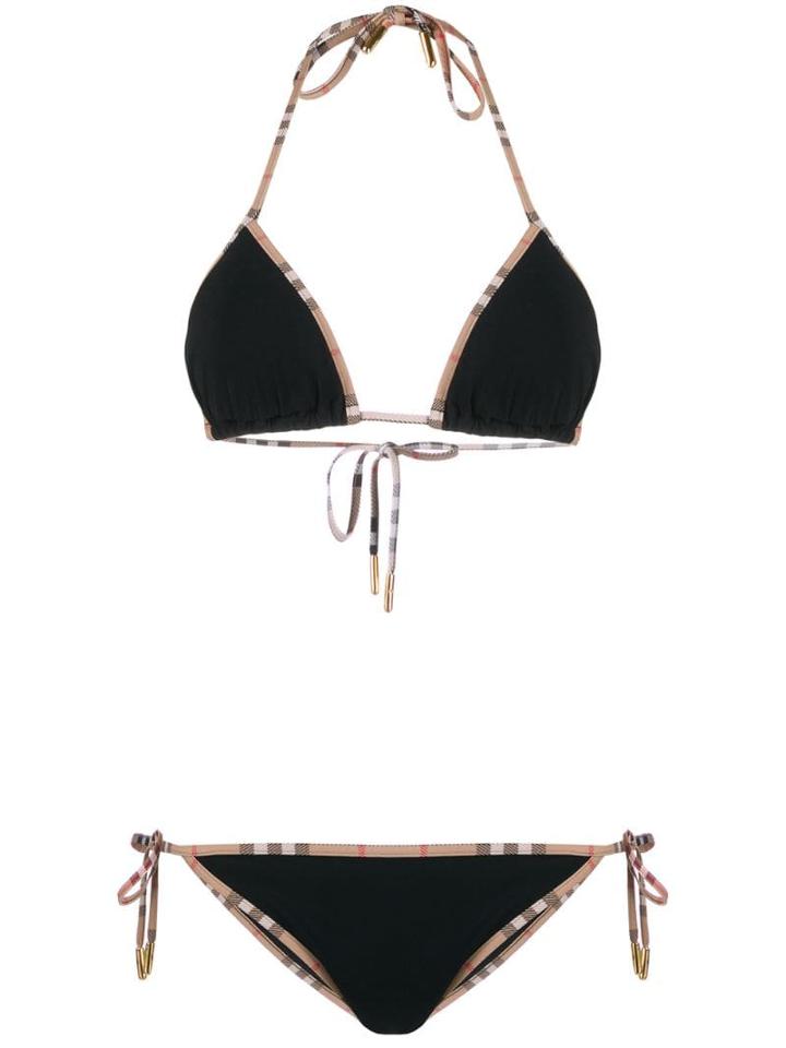 Burberry House Check Trim Bikini - Black