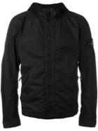 Stone Island Hooded Anorak Jacket, Men's, Size: Xl, Black, Polyamide/polyurethane Resin