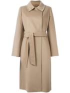 Max Mara Studio Belted Trench Coat, Women's, Size: 46, Nude/neutrals, Viscose/virgin Wool