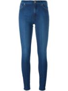 7 For All Mankind Skinny Jeans, Women's, Size: 26, Blue, Cotton/polyester Taffeta/spandex/elastane