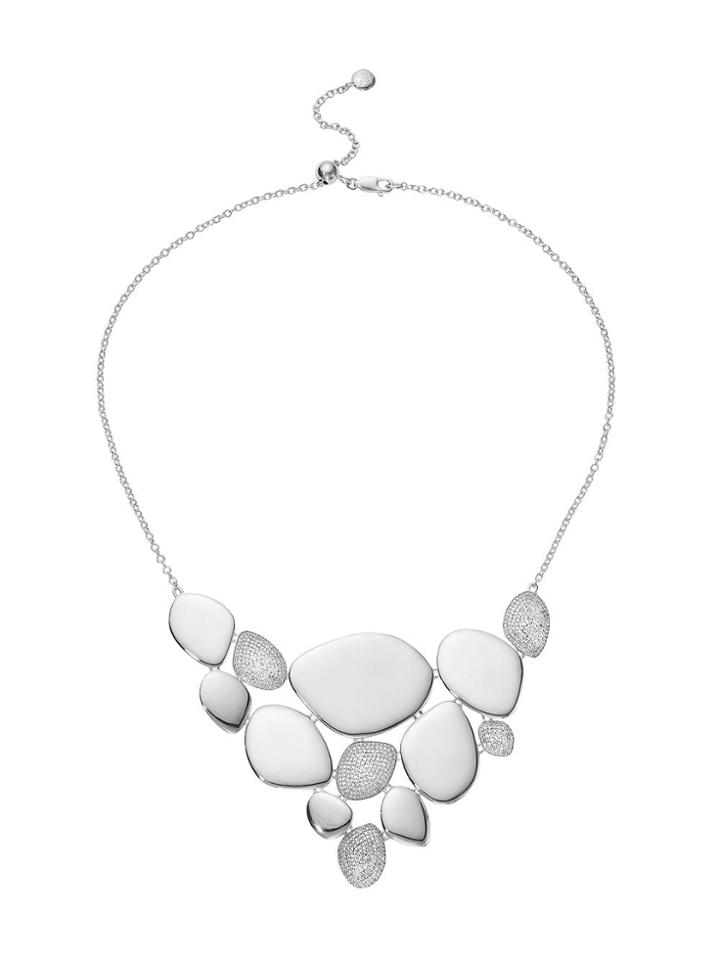 Monica Vinader Nura Cocktail Diamond Necklace - Silver