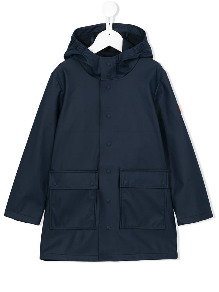 Save The Duck Kids Hooded Coat, Toddler Boy's, Size: 2 Yrs, Blue