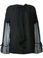 3.1 Phillip Lim Semi-sheer Ruffled Blouse