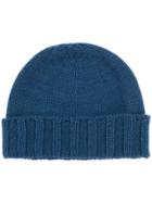 Drumohr Cable Knit Beanie - Blue