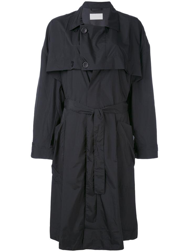 Reality Studio - Hooge Loose-fit Coat - Women - Polyamide/polyester/polyurethane - S, Black, Polyamide/polyester/polyurethane