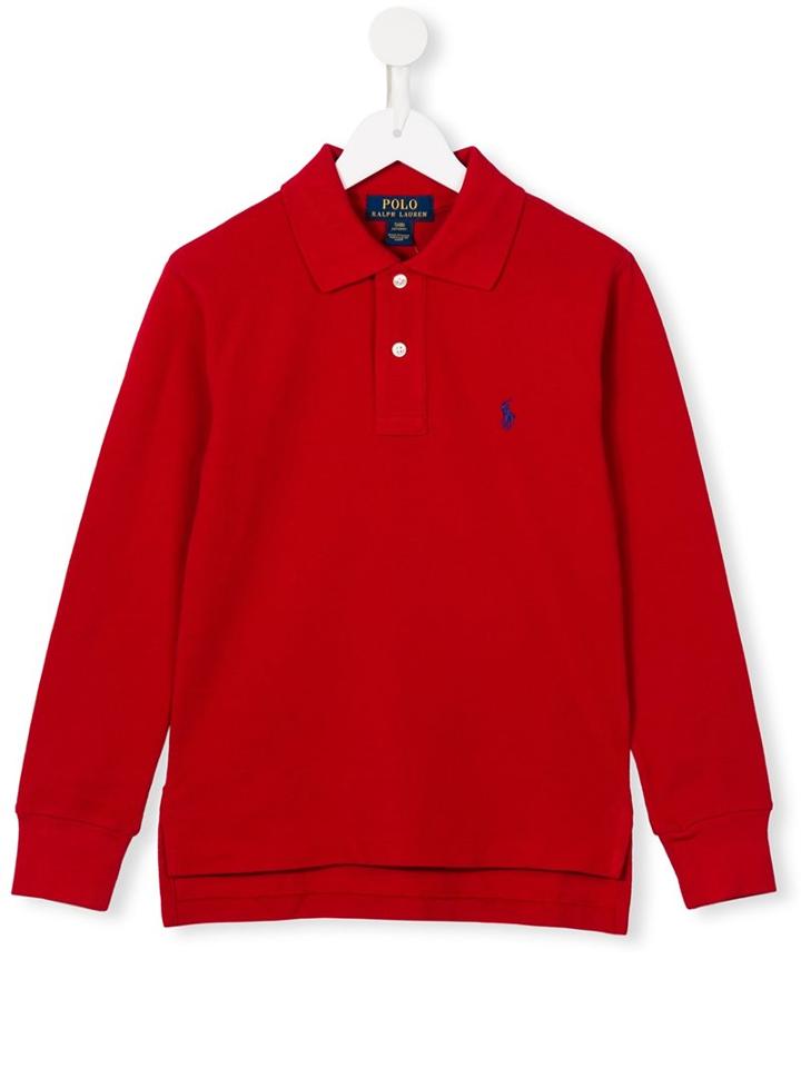 Ralph Lauren Kids Long Sleeve Polo Shirt, Boy's, Size: 10 Yrs, Red