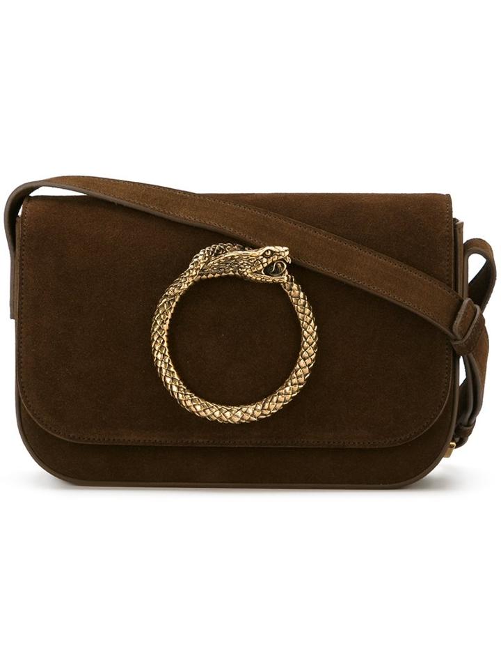 Saint Laurent 'eddie' Serpent Satchel, Women's, Brown