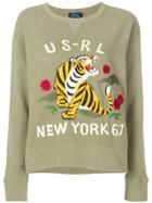 Polo Ralph Lauren Tiger Embroidered Sweater - Green