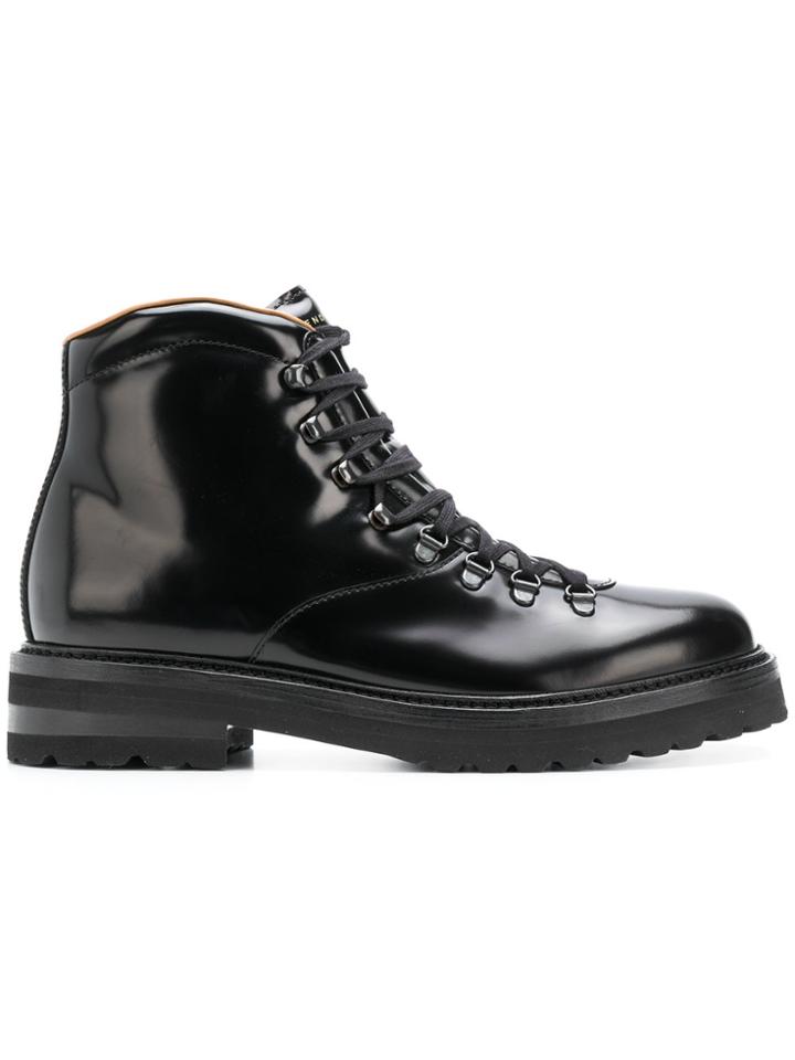Henderson Baracco Lace-up Ankle Boots - Black