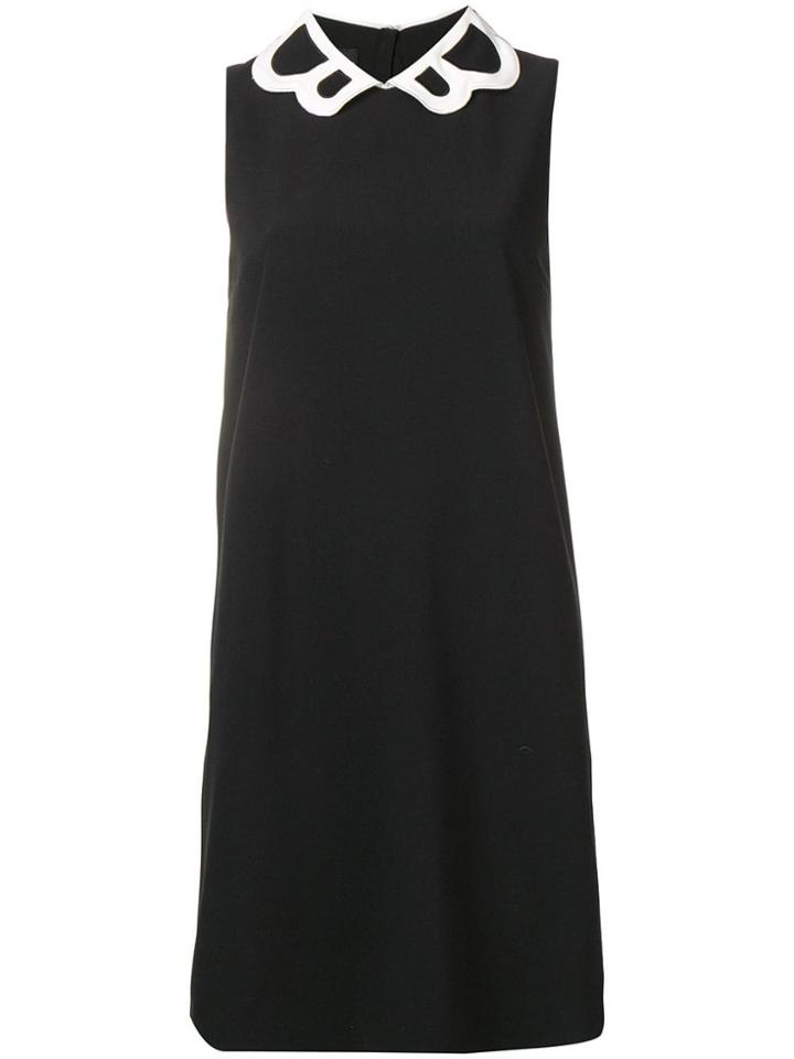 Boutique Moschino Contrasting Collar Dress - Black