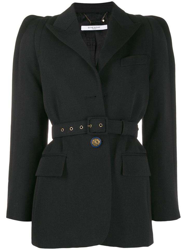 Givenchy Belted Single-breasted Blazer - Black