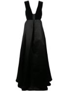 Alex Perry Flared Formal Gown - Black