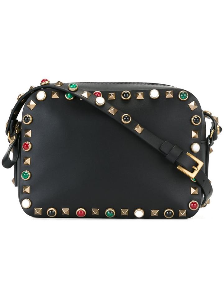 Valentino 'rockstud Rolling' Crossbody Bag, Women's, Black