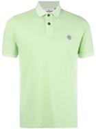 Stone Island Logo Patch Polo Shirt, Men's, Size: Xl, Green, Cotton