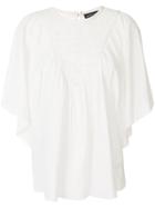 Antik Batik Embroidered Short-sleeve Blouse - White