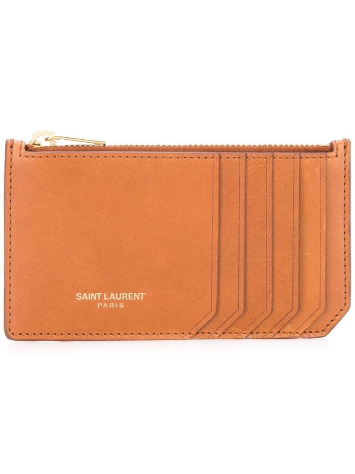Saint Laurent Fragments Cardholder - Brown