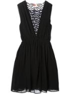 Msgm Embroidered Lip Detail Dress