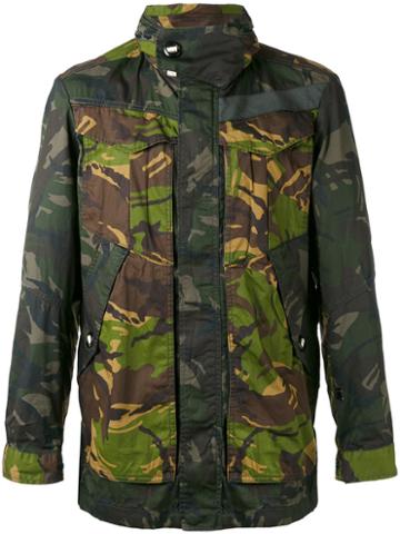 G-star - Camouflage Jacket - Men - Cotton/polyamide/polyester/polyurethane - L, Green, Cotton/polyamide/polyester/polyurethane