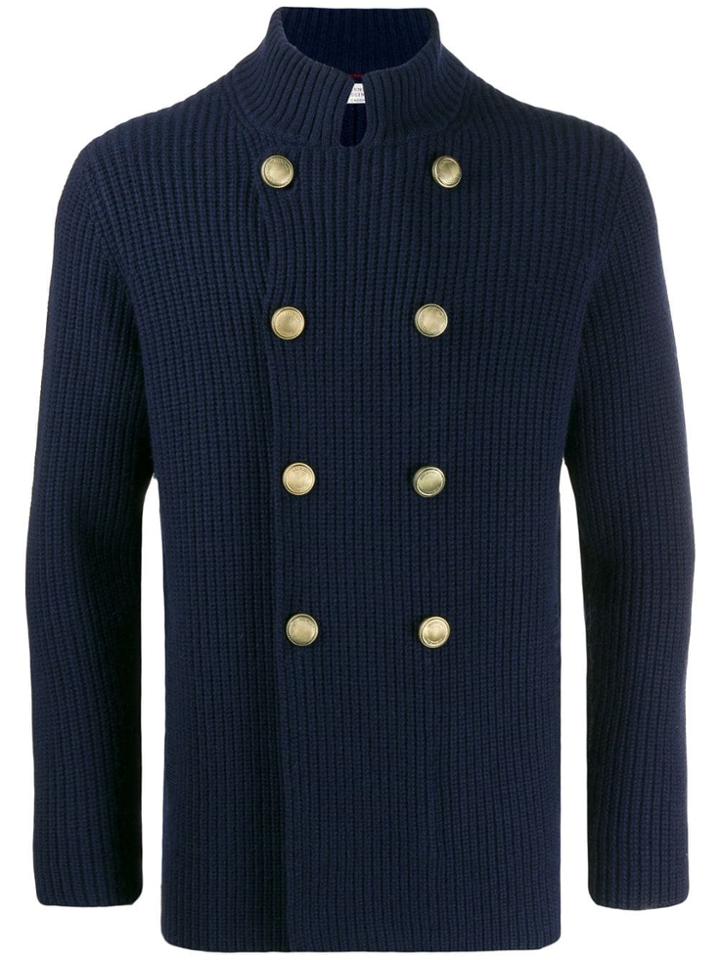 Brunello Cucinelli Ribbed Cardigan - Blue