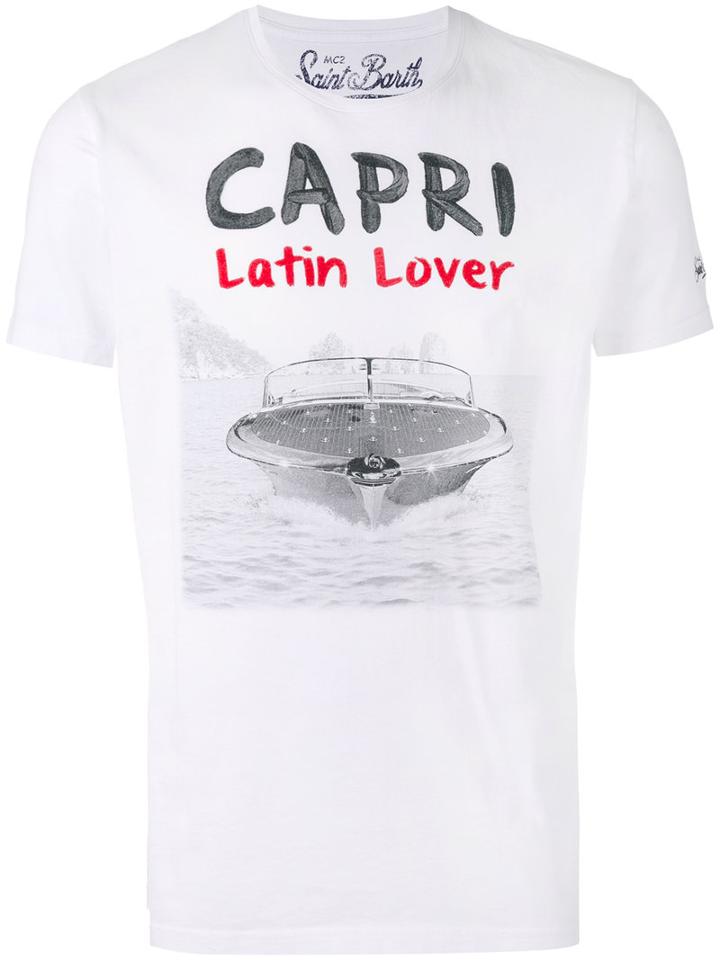 Mc2 Saint Barth - Capri Print T-shirt - Men - Cotton - Xl, White, Cotton