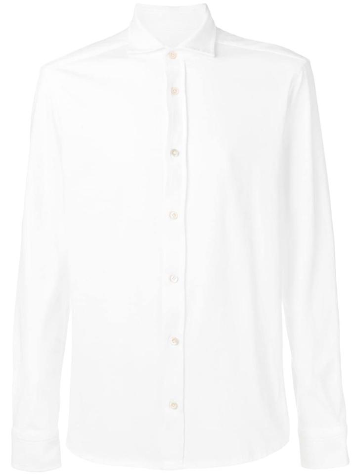 Circolo 1901 Slim Fit Jersey Shirt - White
