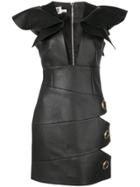 Fausto Puglisi Cut-out Detail Mini Dress - Black