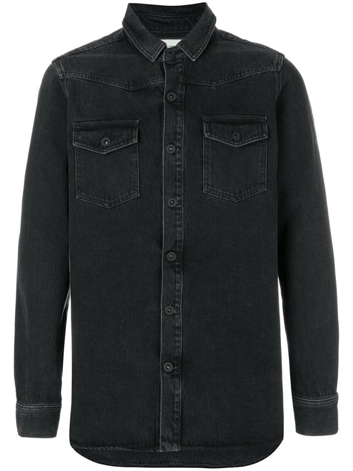 Off-white Big Check Shirt - Black