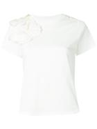 See By Chloé Embroidered Butterfly Appliqué T-shirt - White
